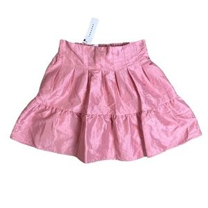 Topshop Mini Skirt - US 4 Candy Pink Barbie Pleated